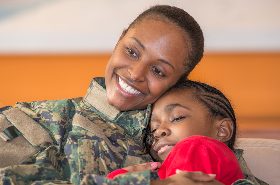 Military Mom and Daughter image