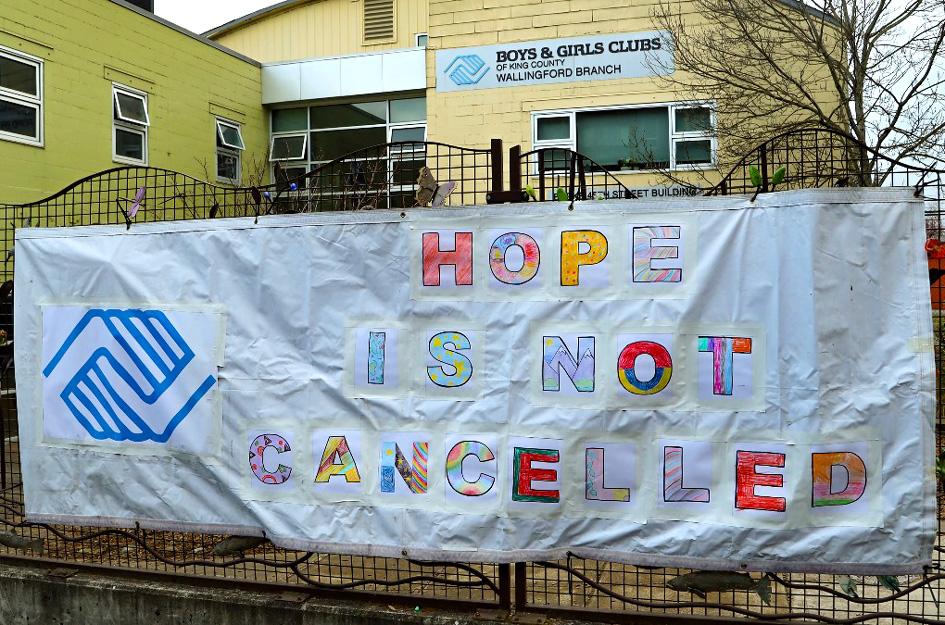 Hope is not cancelled sign