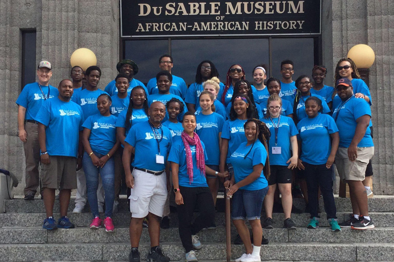 Club kids at the DuSable Museum of African American History